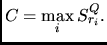 $C=\max\limits_i S_{r_i}^Q.$