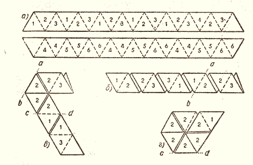 Схема гексагексафлексагона