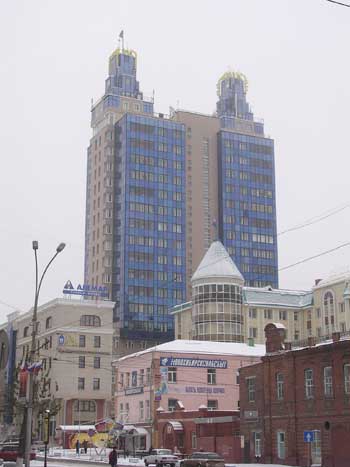 Высоких зданий в Новосибирске много